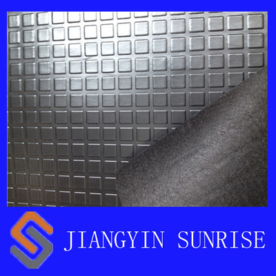 Geri dönüşümlü Siyah Halı PVC vinil Döşeme Rulo 2.0 ~ 3.0mm Kalınlığı