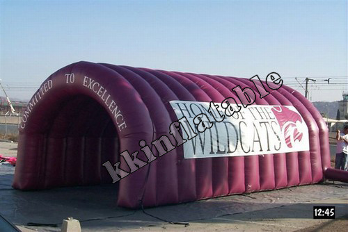 Naylon veya PVC Açık Komik Oynama Dome Şekil Şişme Tünel Yapımı