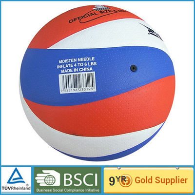 Özel baskı PU sentetik deri Voleybol 5 # / resmi plaj voleybolu
