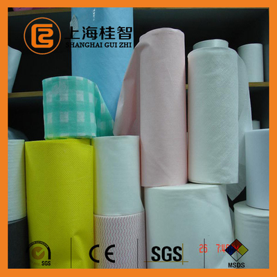 Mutfak için PET Viskon Nonwoven Mendil Dokuma Temizlik Bezi