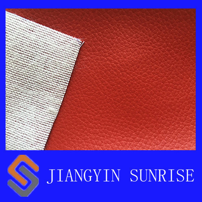 Ayakkabı için Yumuşaklık Polyester Faux Deri Kumaş Suni PU Deri