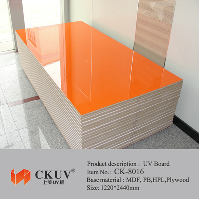 Yeşil / Kırmızı / Mavi Yüzlü Lamine Kayar Kapılar için UV MDF Kurulu Oyma / Bakanlar Kurulu