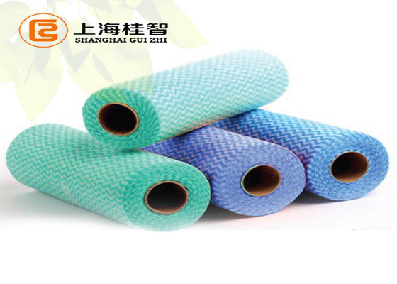 Spunlace Nonwoven Kumaş, Viskon Spunlace / Polyester Spunlace Wipe